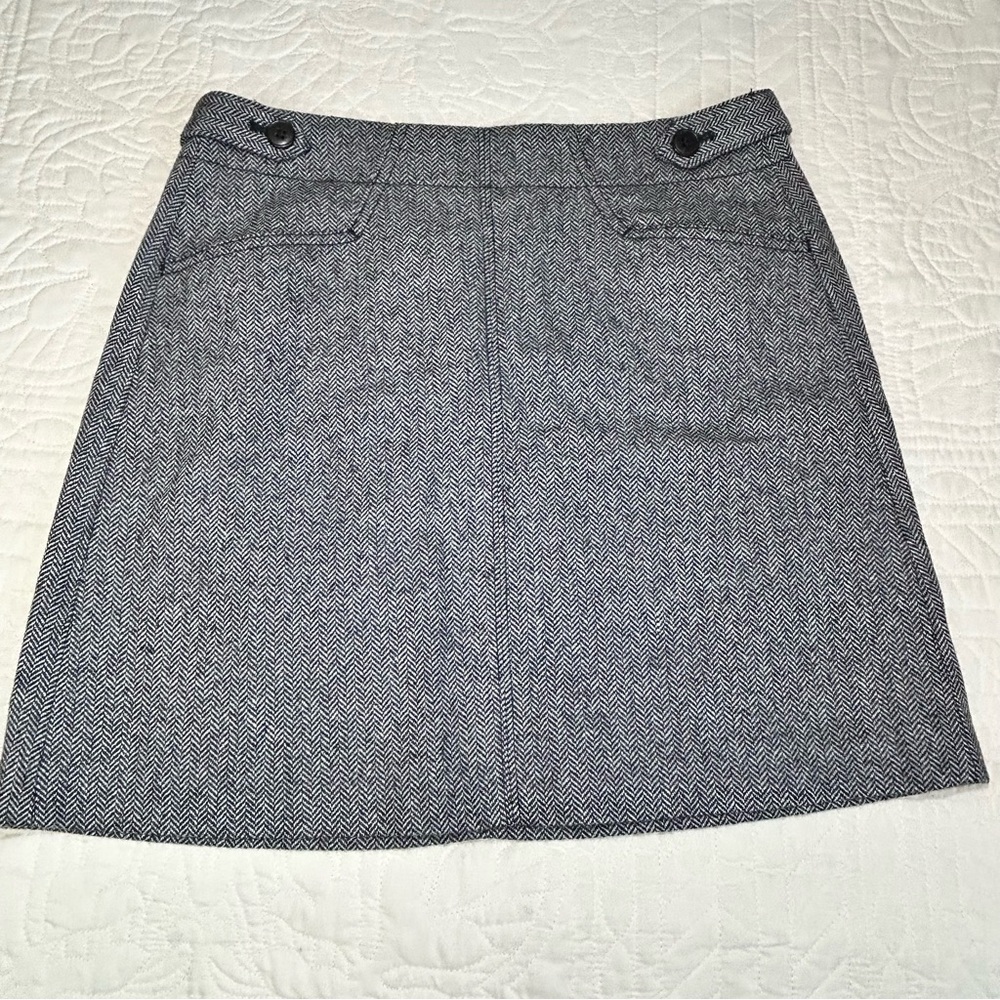 Madewell Herringbone Assembly A-Line Mini Skirt Women’s Size 2